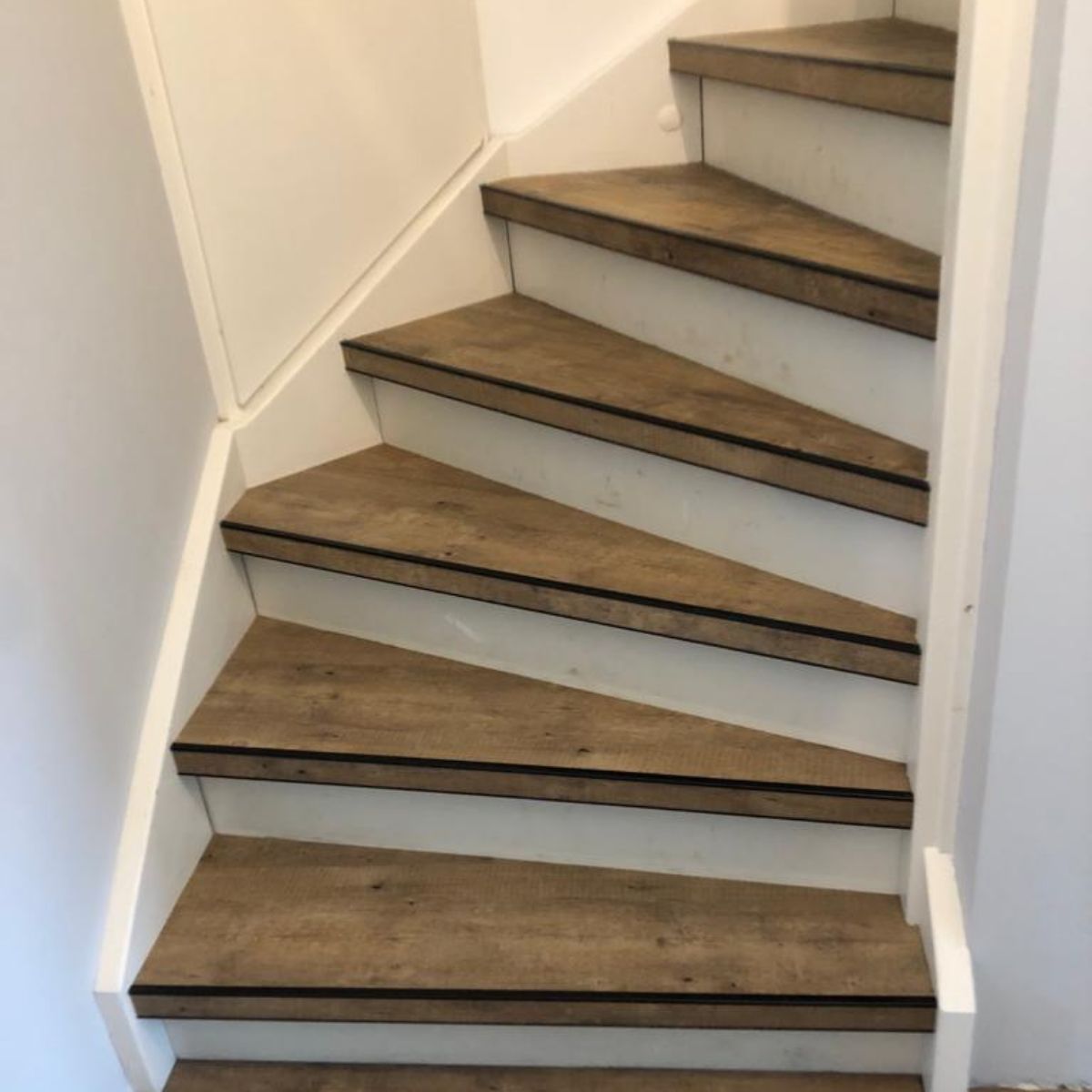 PVC trapbekleding houtdecor Pine