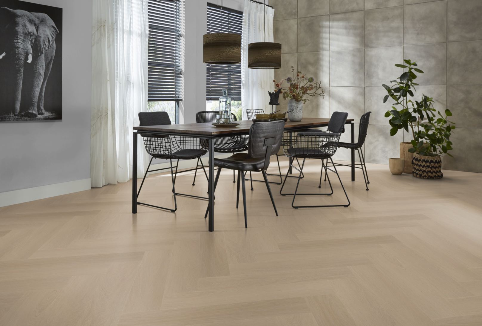 Floorlife YUP Fulham visgraat dryback smoky - Afbeelding 2