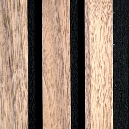 Akoestisch wandpaneel kleur Walnut